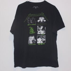 Metallica Black Graphic Band  Tee Men size 2XL